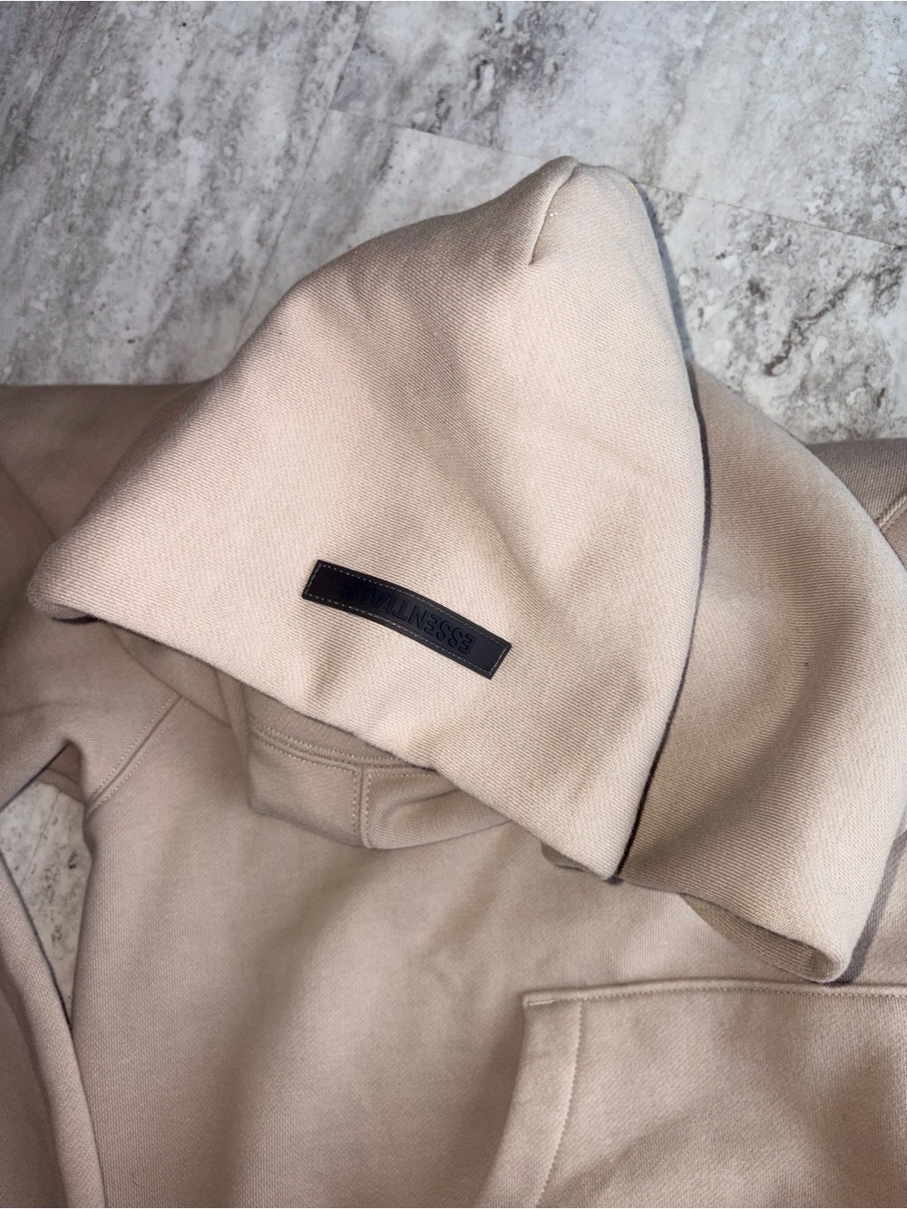 Fear of God ESSENTIALS Taupe Crewneck Hoodie - Picture 4 of 6